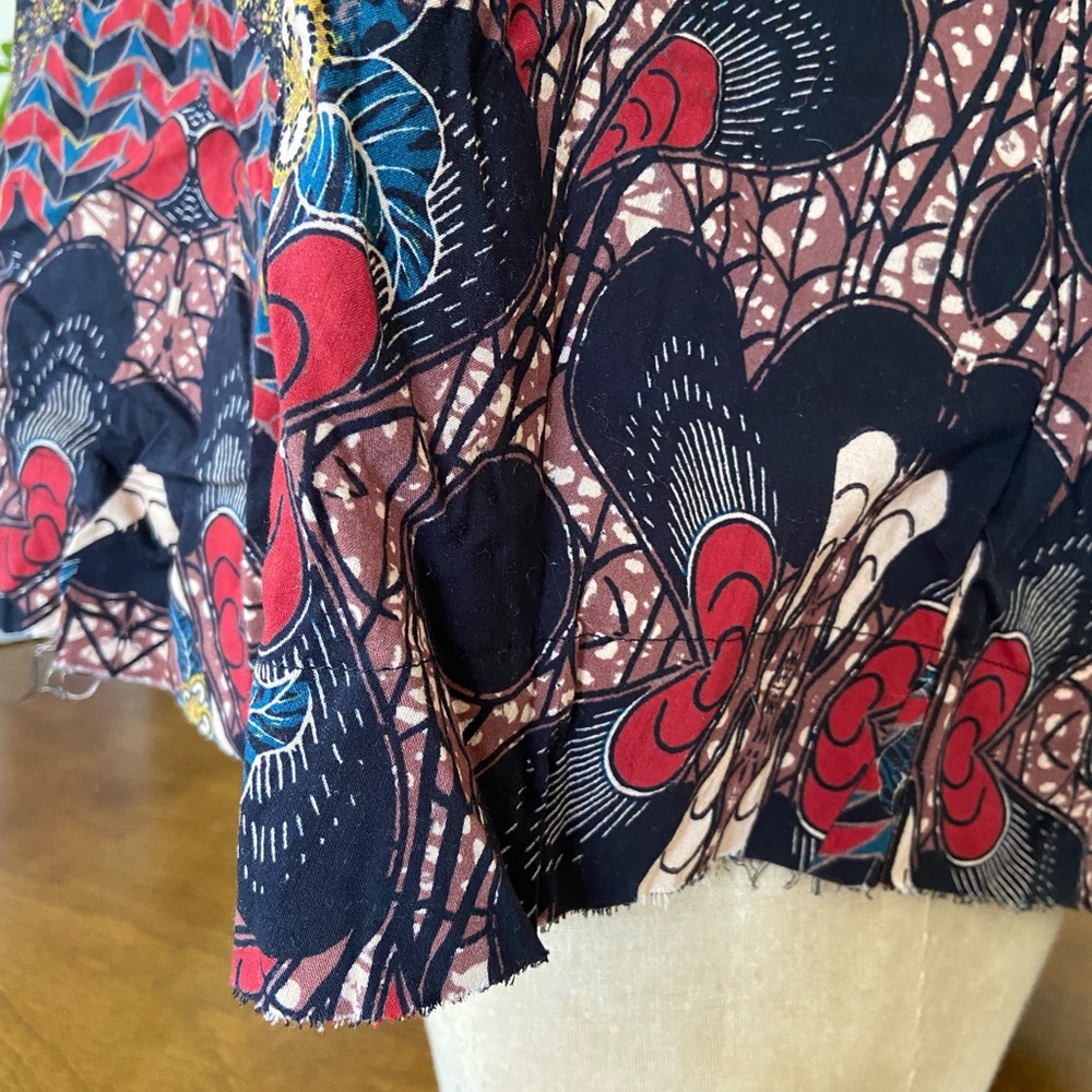 Free People India Print Sleeveless Top - Picture 4 of 8